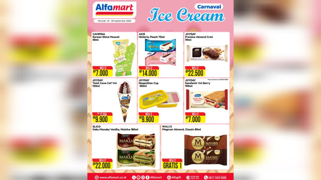 Daftar Promo Ice Cream Fair Spesial Anyversale. [Instagram]